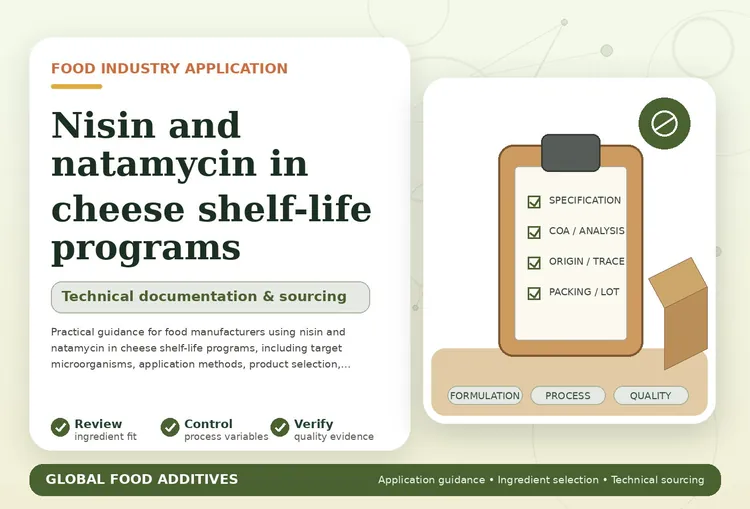 Nisin and natamycin applications in cheese shelf-life programs